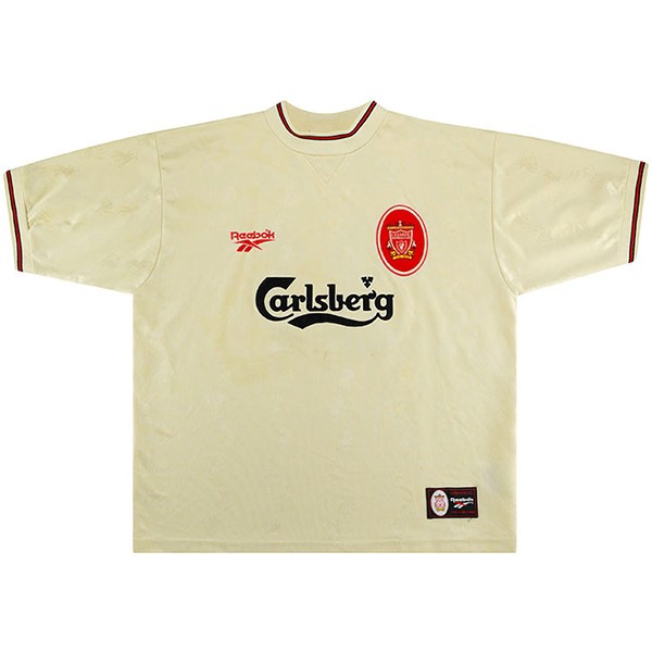 Tailandia Camiseta Liverpool 2ª Kit Retro 1996 1997 Blanco